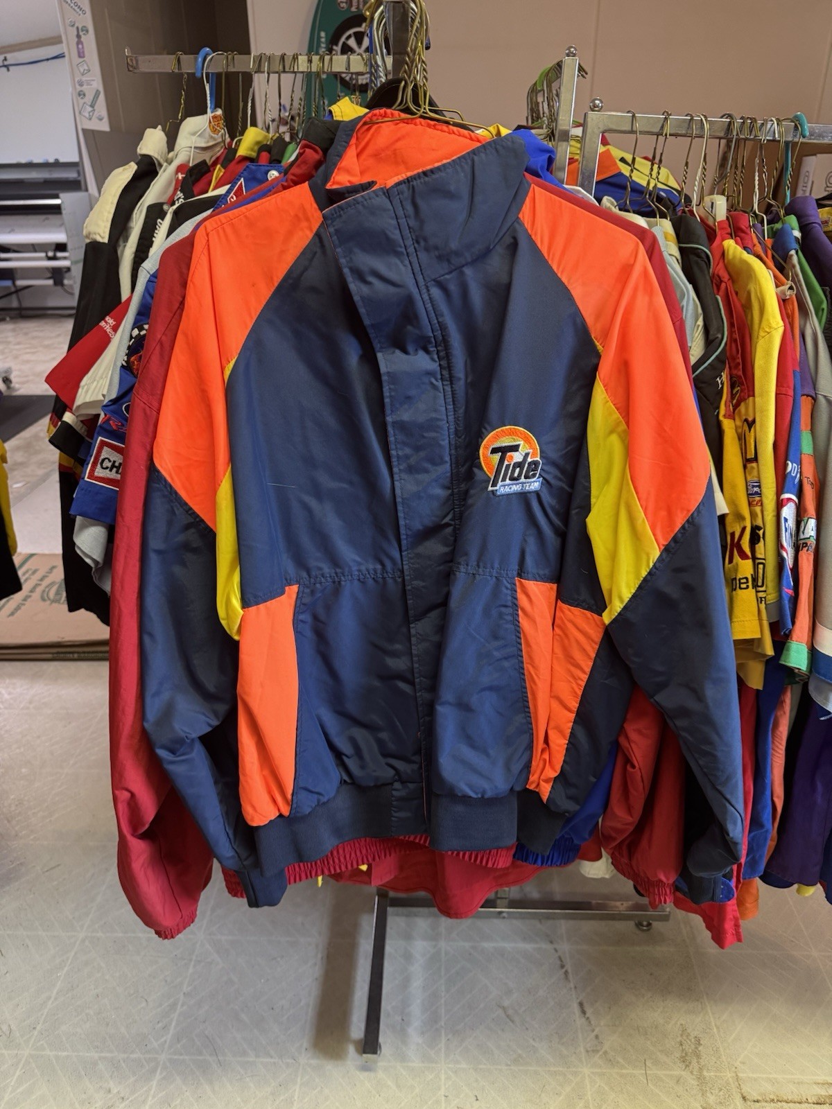 Tide Racing Jacket Ricky Rudd Tide Racing Team Issued Jacket NASCAR Race Used L | eBay