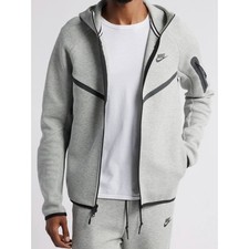 Nike Men's Sportswear Tech Fleece Windrunner Tracksuit Dark Heather Grey Black