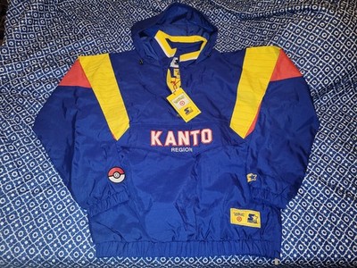 Starter Pokémon Kanto Region Windbreaker Jacket Blue Yellow Red M Target Logo