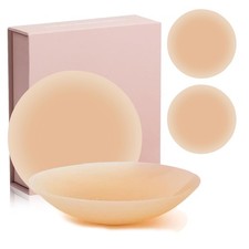 Non-Adhesive Nipple Covers,Cake Seamless Grippy 8cm, 10cm/3.94in- Champagne