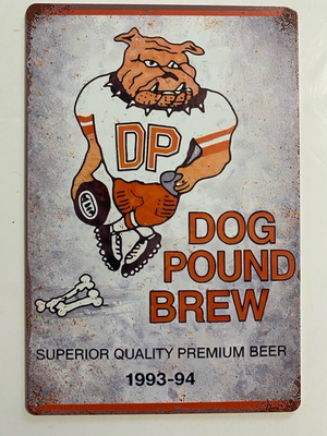 #ad Cleveland Browns Dog Pound Brew Sign Beer 1980’s 1990’s Bernie Kosar $17.99