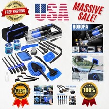 Luxury Car Cleaning Kit With Powerful Handheld Vacuum Complete Detailing Tools