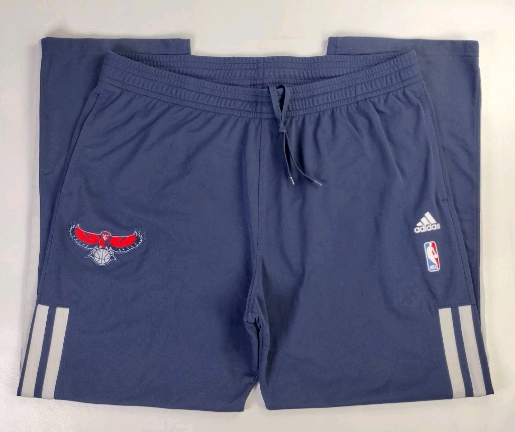 Adidas NBA Atlanta Hawks Court Warm Up Pants Authentic Men’s Size 2XL Navy Blue