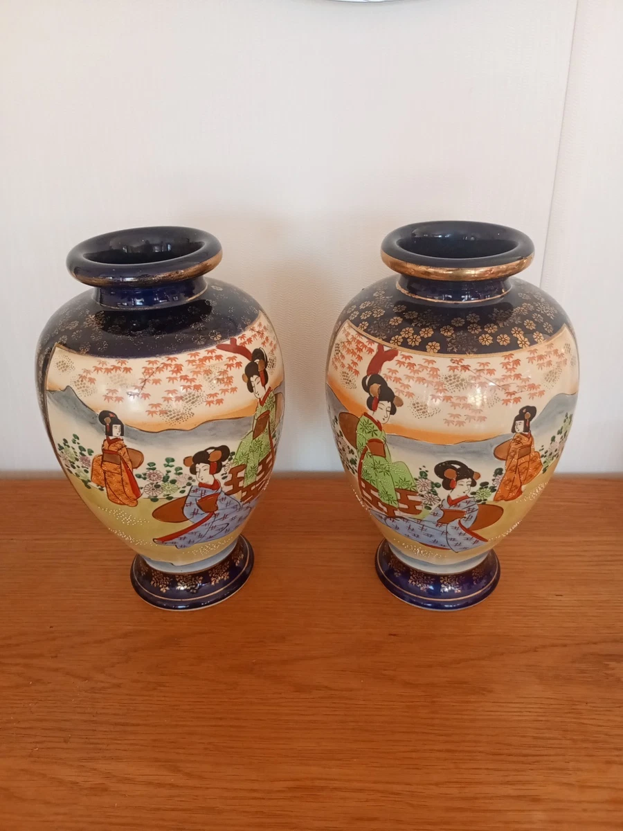萨摩锦光山在日本古董花瓶| eBay