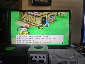 Sony PlayStation 1 PS1 SCPH-5501 Bundle 2Controllers Harvest Moon Memory Card