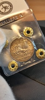 1 Lira 1916 qfdc Raro Gradevole Patina Periziato Cavaliere