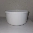 Vintage Unbranded Heavy Milk Glass Mixing Bowl 5"H×8.5"W
