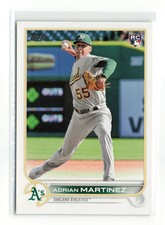 ADRIAN MARTINEZ #US77 RC 2022 TOPPS ATHLETICS