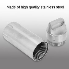 Portable Waterproof Stainless Steel Pills Case Container Bottle Keychain