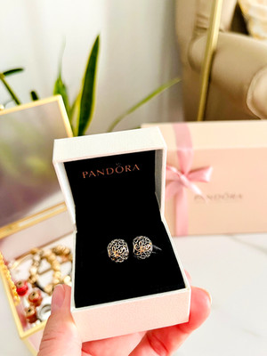 Pandora 790965 Message of Love Charm S925 ALE 14k Gold Retired Valentine Neu Box