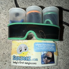 Sunzeez Newborn Infant Sunglasses 100 UVA UVB Protection Set Of 4 Baby Glasses