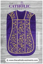 Fiddleback Vestment & Mass Sets - Violet