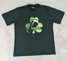 Guinness Beer T Shirt Green Clover St Patrick's Day Short Sleeve Men Medium