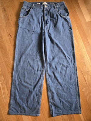 Closed Organic Cotton Wide Leg Blue Jeans Handmade In Italy Size 33 