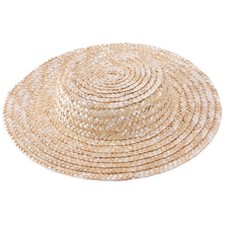 Lawliet Solid Color Straw Stripe Mini Top Hat Craft Supply Fascinator Base Bo...