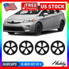 15" Set Of 4 Hubcaps Wheel Rim Cover For 2010-2015 TOYOTA PRIUS Fit Alloy Wheels