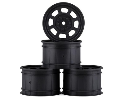 DE Racing Speedway Rear Wheels (Black) (4) (Custom Works/B6) [DER-DSB-ARB]