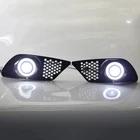 Pair Front Bumper Fog Light Grill Set For Mercedes Benz C-Class W204 2008-10 US