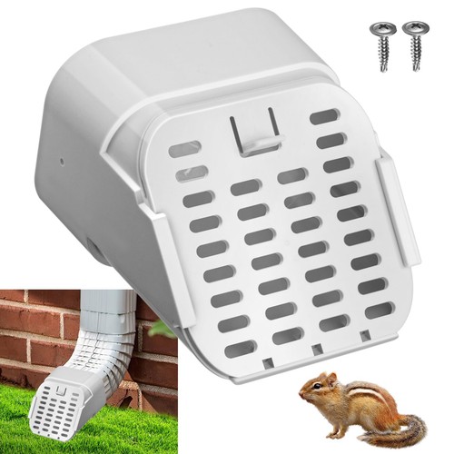 3"X4" Type-A Gutter Downspout Connector, Outlet Filter and Leaf Guard for Bottom