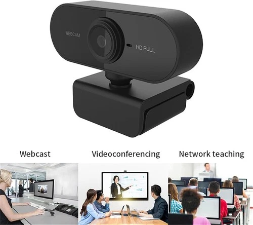 Full HD 1080P Webcam USB AutoFocus Webkamera mit Mikrofon für PC Laptop