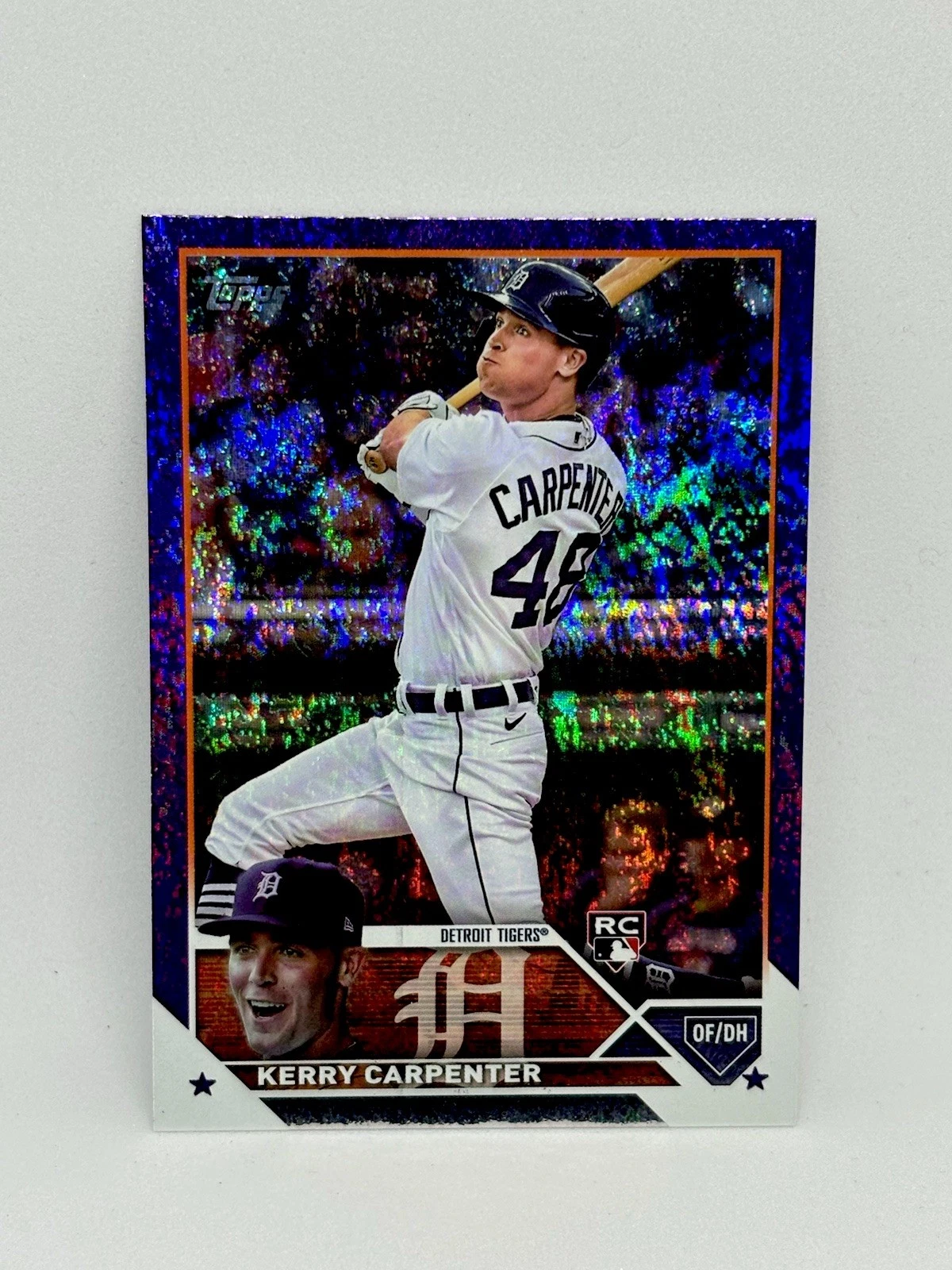 2023 Topps Series 2 Retail Purple Foil /799 Kerry Carpenter #394 Rookie RC