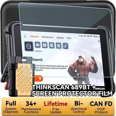 THINKSCAN 689BT With Tempered Glass Screen Protector