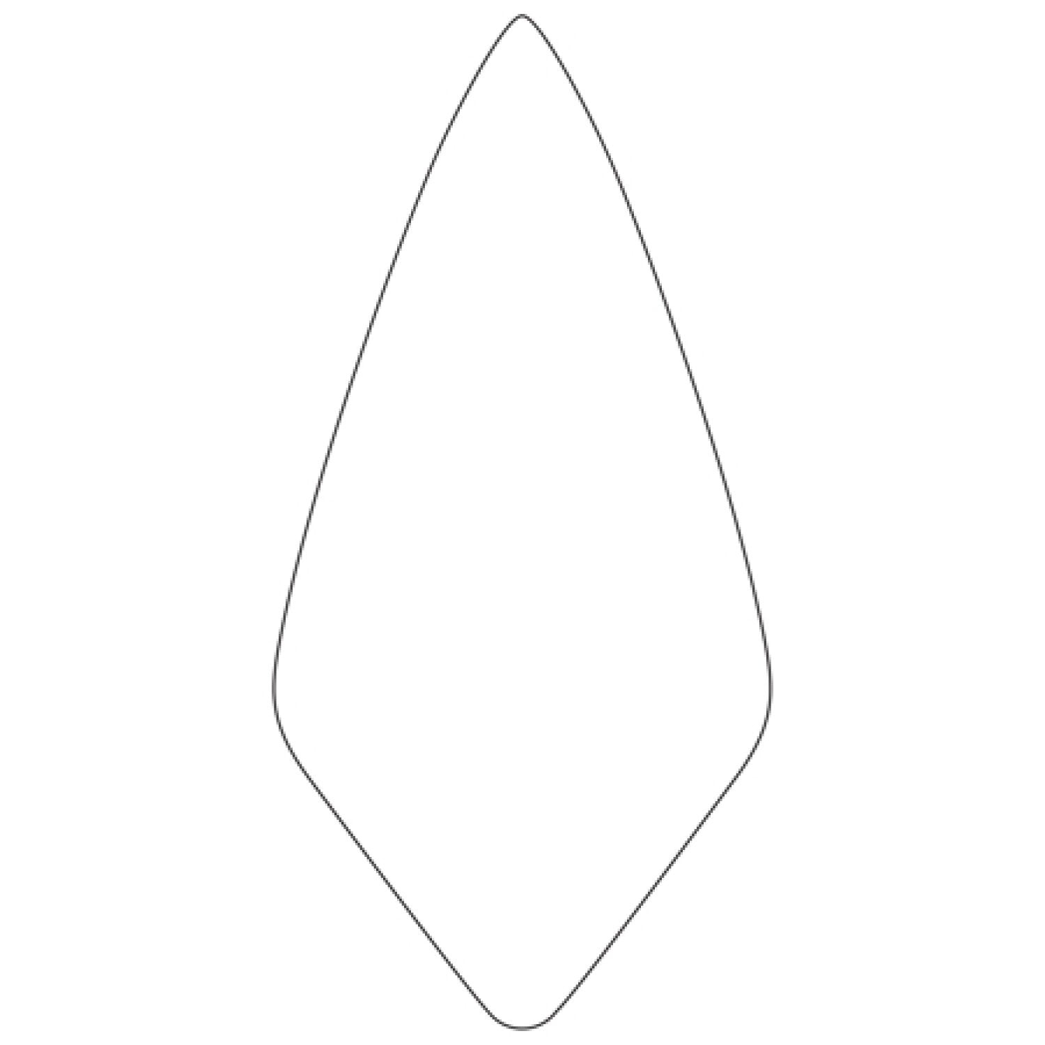 W.Rose RO116-9K 9” Narrow London Brick Trowel with Cork Handle