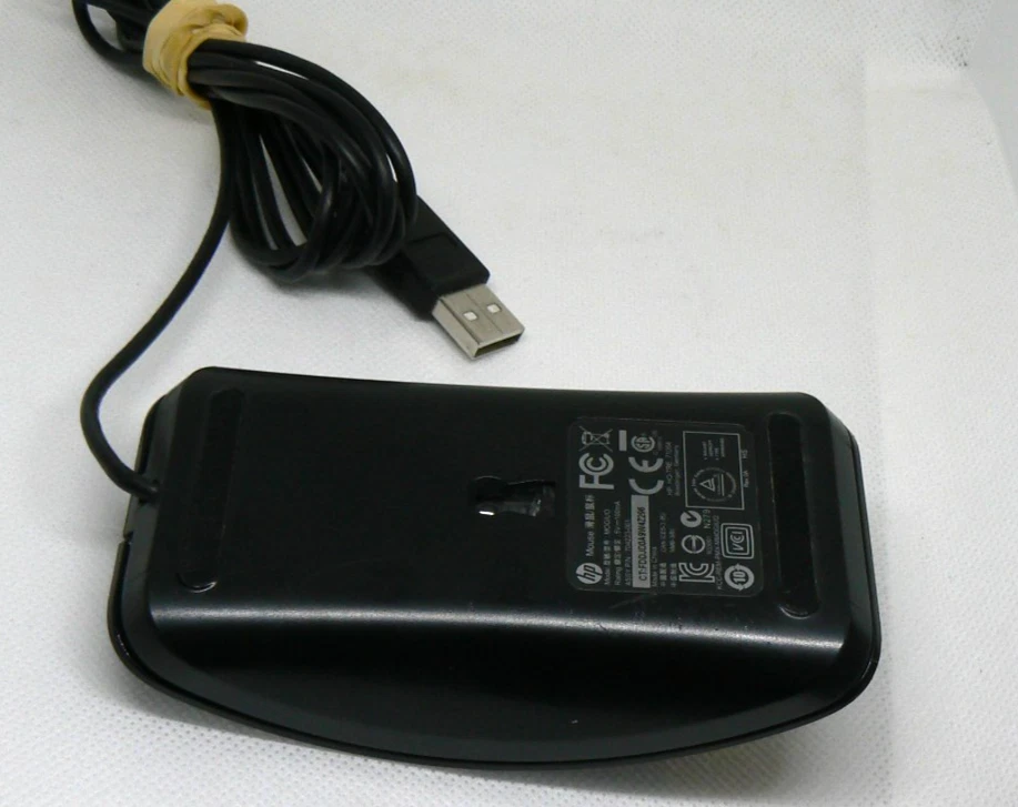 HP USB Optical Wired Mouse Black – Genuine OEM – Plug & Play for PC/Laptop - Image 2 of 4