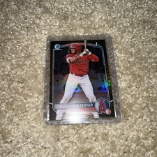 Kevin Castillo 2025 Bowman Chrome 1st Reptilian Refractor RC LA Angels E73