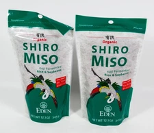 2 Eden Foods Organic SHIRO MISO Koji Fermented Rice & SoyBeans 12.1oz 04/19/2029