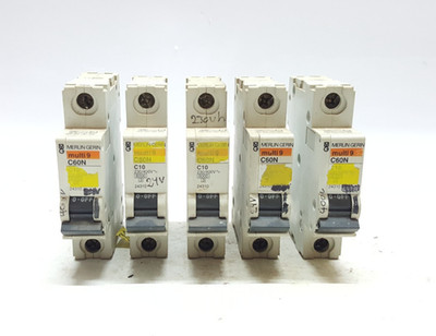 Merlin Gerin Multi 9-C60N Leistungsschalter 230/400V~ - 5 Stück