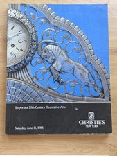 Christie's New York Important 20th Century Decorative Arts Auction Catalog June