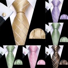 Designer Santa Chrsitmas Mens Tie Necktie Hankie Cufflinks Wedding Formal Party