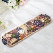 Charcuterie Board with Lid Multifunctional Locking Lid for Steak Snacks Meat