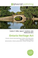 Frederic P. Miller (U. A.) | Ontario Heritage Act | Taschenbuch | Englisch