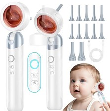 Otoscope Ear Camera 1.38'' Screen, 1080P HD Ear Scope LED Light, 12 Specula Tips