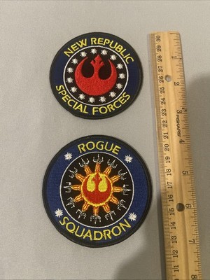 Star Wars New Republic Special Forces & Rogue Squadron Logos EMBROIDERED PATCHs