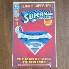 DC Comics Superman: The Man of Steel 22 1993 "Reign of the Supermen " Poster