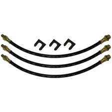 Rubber Brake Hose Kit Drum Brakes 1935-50 Chevrolet Car Bel Air 3pc