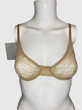 NWT Kiki de Montparnasse Beige Nude Lace Underwire Bra 32D
