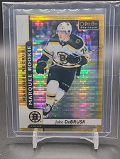 2017-18 O-Pee-Chee Platinum Seismic Gold RC Jake Debrusk /50 Boston Bruins 