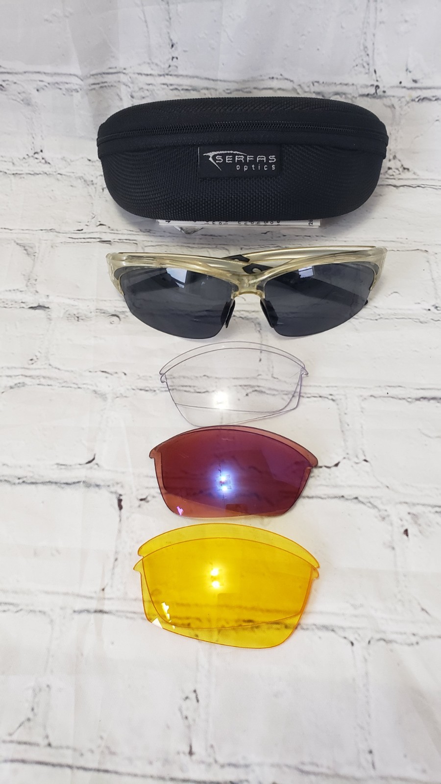 Serfas Cycling Sunglasses with Interchangeable Lenseses in C
