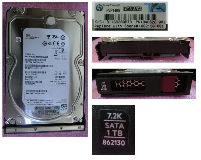 Hewlett Packard Enterprise 861686-S21 1TB SATA 6G 7.2K LFF LP - Image 2
