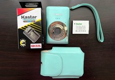 Canon IXY 200F Blue 12.1MP Digital Camera with Battery Charger Case