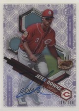 2018 Bowman High Tek Prospects Purple Rainbow Diffractor Jeter Downs Auto 0m8
