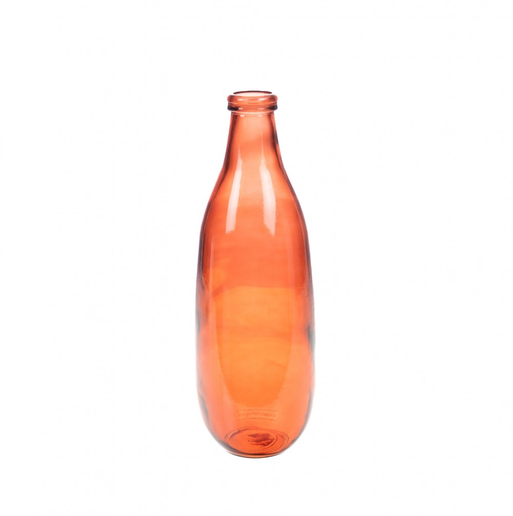 Vase Montana 40 cm orange verre, la solution pour décorer vos grands espaces 15x15 cm