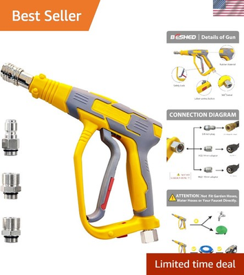 #ad Short Pressure Washer Gun – 5000 PSI for Effortless Cleaning $56.79