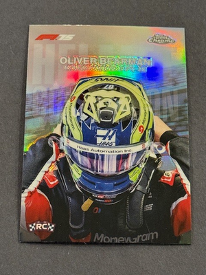 2025 F1 Topps Chrome Oliver Bearman RC Helmet Collection #HC-8