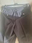 Womens Size 10 Pull on Stretch Black Pants with Brass buttons on Legs — photo 7