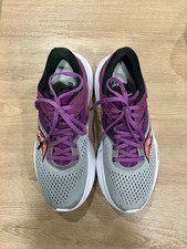 Saucony Ride 16 Women's Running Shoes Gray/Purple Sneaker Size 8W